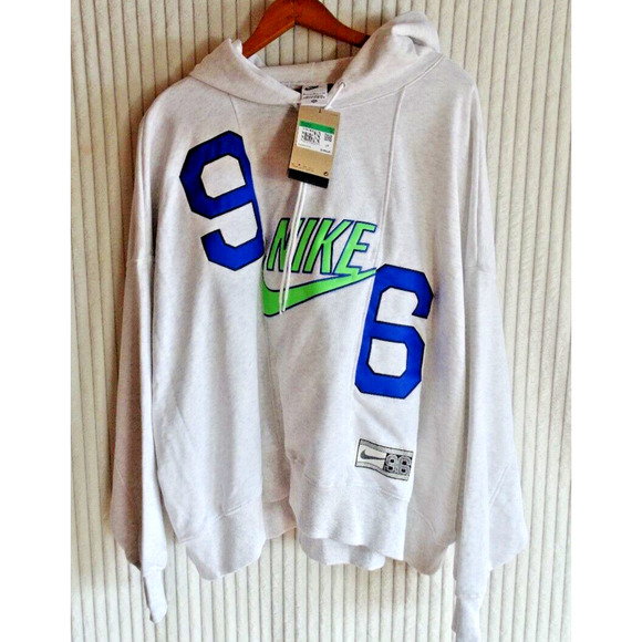NIKE Women's NSW 🔥Circa 96 Fleece Hoodie🔥 Size L DV8086-051 Retail $130 NWT - Picture 6 of 8